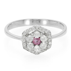 Padparadscha Sapphire Silver Ring