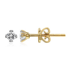 14K SI1 (G) Diamond Gold Earrings
