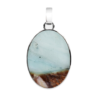 Pacific Chalcedony Silver Pendant
