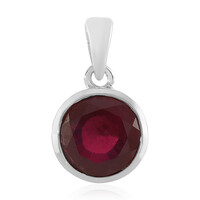 Madagascar Ruby Silver Pendant