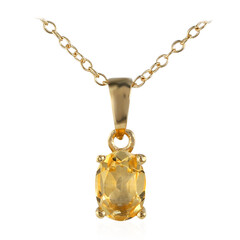 Citrine Silver Necklace