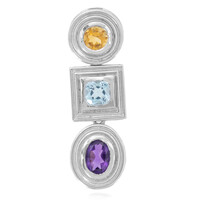 Zambian Amethyst Silver Pendant