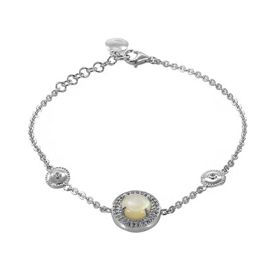 Abalone Shell Silver Bracelet