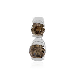 I3 Brown Diamond Silver Pendant