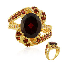 Indian Garnet Silver Ring