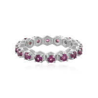Rhodolite Silver Ring