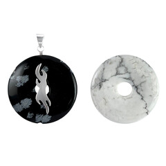 Magnesite Silver Pendant