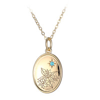 Swiss Blue Topaz Silver Necklace