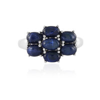 Blue Star Sapphire Silver Ring