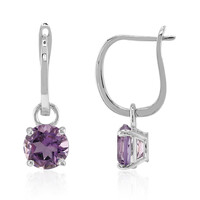 Amethyst Silver Earrings