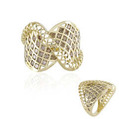 9K I2 Champagne Diamond Gold Ring (Ornaments by de Melo)