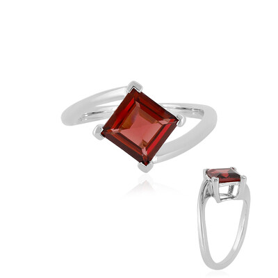 Mozambique Garnet Silver Ring