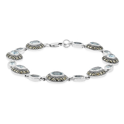 Sky Blue Topaz Silver Bracelet