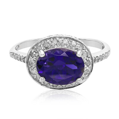 Ceylon Iolite Silver Ring