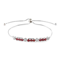 Madagascar Ruby Silver Bracelet