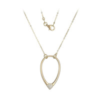 Zircon Silver Necklace (Adela Silber)