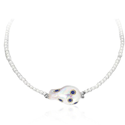 Freshwater pearl Silver Necklace (Dallas Prince Designs)