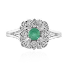 Ethiopian Emerald Silver Ring