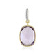 9K Rose de France Amethyst Gold Pendant