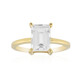White Topaz Silver Ring