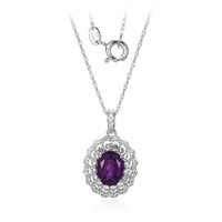 Zambian Amethyst Silver Necklace