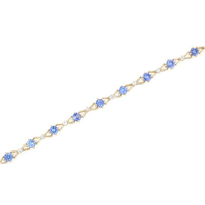 9K AAA Tanzanite Gold Bracelet