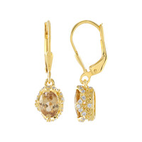 Canary Zircon Silver Earrings
