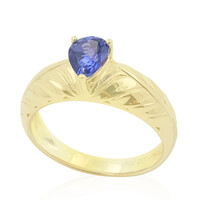 9K AAA Tanzanite Gold Ring (de Melo)