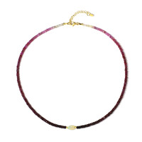 Tanzanian Ruby Silver Necklace (Riya)