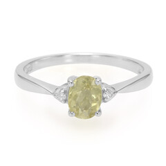Cuprian Tourmaline Silver Ring