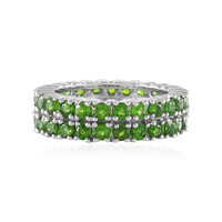 Russian Diopside Silver Ring