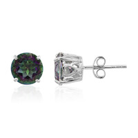 Mystic Quartz Silver Earrings