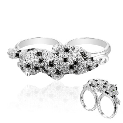 Black Spinel Silver Ring (Dallas Prince Designs)