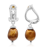 Freshwater pearl Silver ear clips (TPC)