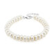 White Freshwater Pearl Silver Bracelet (TPC)