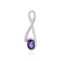 Siberian Amethyst Silver Pendant