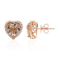 18K AAA Morganite Gold Earrings (CIRARI)