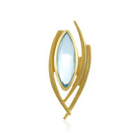 Sky Blue Topaz Silver Pendant