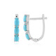 Sleeping Beauty Turquoise Silver Earrings