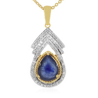 Madagascar Blue Sapphire Silver Necklace