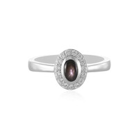 Black Star Sapphire Silver Ring