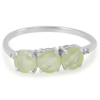 Prehnite Silver Ring