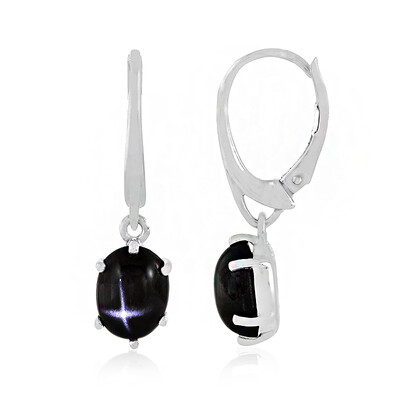 Indian star diopside Silver Earrings