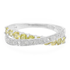 Cuprian Tourmaline Silver Ring
