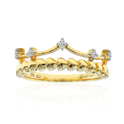9K SI1 (G) Diamond Gold Ring (Annette)