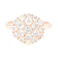 Rainbow Moonstone Silver Ring
