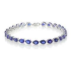 Madagascar Blue Sapphire Silver Bracelet