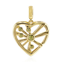 9K VS1 Yellow Diamond Gold Pendant