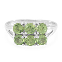 Russian Apatite Silver Ring