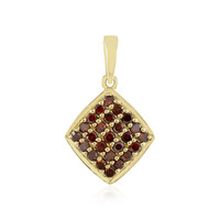 9K I2 Red Diamond Gold Pendant
